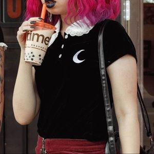 Esmeralda Collar Top - KILLSTAR